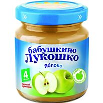 БЛ: Пюре 100г Яблоко б/сах. с 3,5 мес.