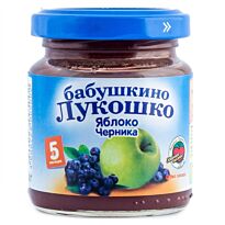 БЛ: Пюре 100г Яблоко,черника б/сах. с 5 мес.