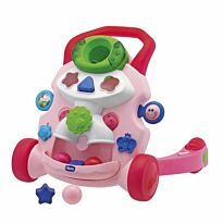 Chicco: Игровой центр-Ходунки Детские шажочки розовые 9м+