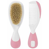 Chicco: Набор щетка и расческа розовый