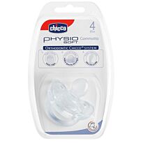 Chicco: Пустышка силиконовая физио софт 4+