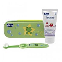 Chicco: Набор для ухода за полостью рта (зубная щетка и паста) унисекс 12+