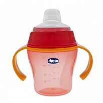 Chicco: Поильник Soft красный 6+