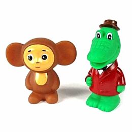 Играем вместе: Набор для купания "Чебурашка и крокодил Гена"