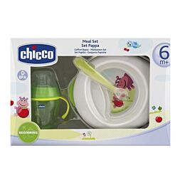 Chicco: Набор посуды зеленый 6+ нов.