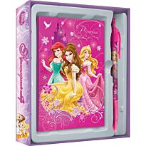 Набор канцелярский в подарочной коробке Princesses: ноутбук 7БЦ , ручка автоматическая