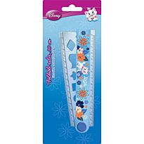Линейка Marie Cat раскладная с трафаретом 30 см
