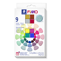 Набор полимерной глины Fimo "mixing pearls", 10 цветов