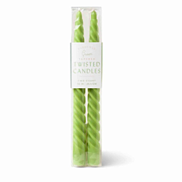 Набор свечей Paddywax, 24 см, 2 шт. Зеленый