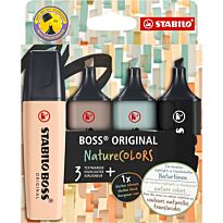 Набор текстовыделителей Stabilo BOSS NATURECOLORS, 4 цвета