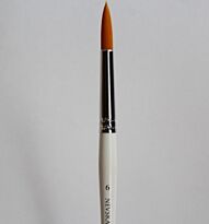 Кисть синтетика круглая, Короткая ручка №6 (6 мм)