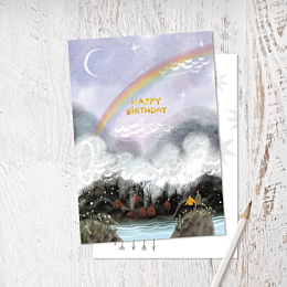Открытка «HAPPY BIRTHDAY»