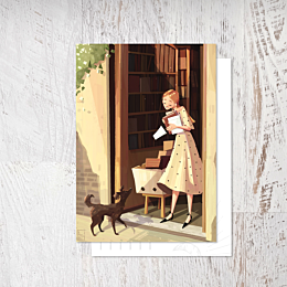 Открытка «ВСТРЕЧА У КНИЖНОГО»