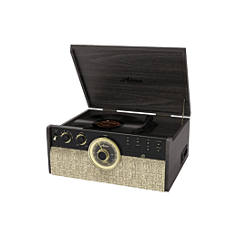 Проигрыватель виниловых дисков Alive Audio Great Gatsby Dark Wood (CD, FM-радио, кассетник, Bluetooth, встроенные динамики) AA-GGS-08-DW