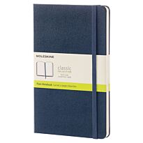Блокнот Moleskine Classic, 13 х 21 см, нелинованый, твердая обложка, сапфирово-синий, 240 листов