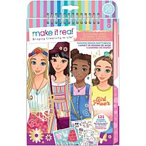 Набор для творчества MAKE IT REAL Скэтчбук Fashion Design: Blooming Vibes
