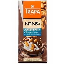 Trapa шоколад молочный с миндалём 175г