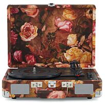 Проигрыватель виниловых дисков CROSLEY CRUISER PLUS CR8005F-FL4 Floral c двухсторонним Bluetooth