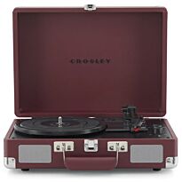 Проигрыватель виниловых дисков CROSLEY CRUISER PLUS CR8005F-BU4 Burgundy c двухсторонним Bluetooth