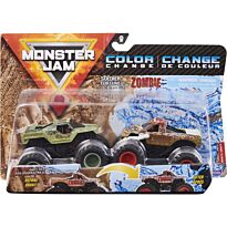 Monster Jam: 1:64 2 Базовые машины меняющие цвет Soldier Fortune vs. Zombie