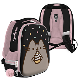 Ранец с одним отделением на молнии. Размер: 35x26x13 см. Pusheen
