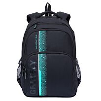Grizzly Рюкзак подростковый для мальчика, полоса, черно-бирюзовый