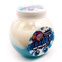 Слайм "Mega Mix" синий + белый, 500 г.