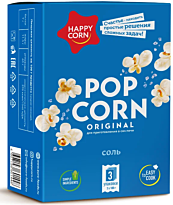 Попкорн "Happy Corn" для СВЧ - с солью 300г