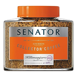 SENATOR Kilimanjaro Кофе растворимый сублимированный с добавлением кофе жареного молотого  с/б 100г