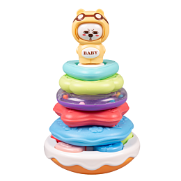 Sobebear: Развивающая игрушка-пирамидка "Львенок", со звук.эффектами, 6м+