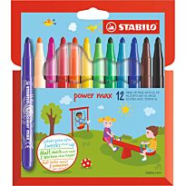 Фломастеры STABILO Power max, 12 цветов