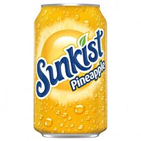 Напиток сильногазированный Sunkist Pineapple 0,355л.