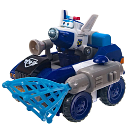 Super Wings: Полицейская машина Пола с фигуркой