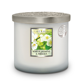 Свеча Heart&Home с двумя фитилями White Jasmin&Freesia