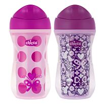 Chicco: Поильник Active Cup 266 мл 14м+ ассорт. роз/фиолет