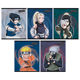 Тетрадь 48л скрепка А5 клетка Naruto