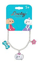 Lucky doggy: Браслет-цепочка с Мальтезе