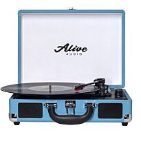 Проигрыватель виниловых дисков Alive Audio GLAM Aqua c Bluetooth GLM-01-AQ