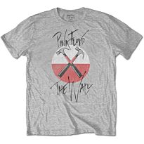 Футболка Pink Floyd The Wall Faded Hammers Logo (Uni/GREY)  M