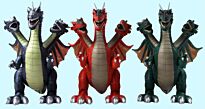 Dinos: Игрушка "Дракон трехглавый", со светом и звуком, в ассортименте