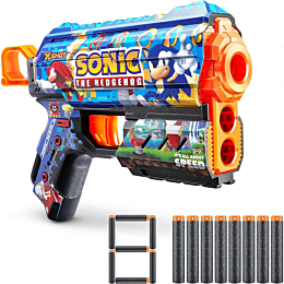 X-Shot: Skins. Бластер Flux Sonic - Mega Sonic с 8 стрелами
