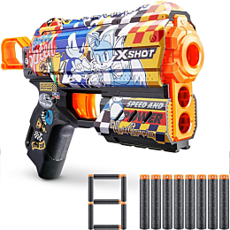 X-Shot: Skins. Бластер Flux Sonic - Suped Speed с 8 стрелами