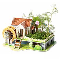 3D пазлы из пенокартона.РАДУЖНЫЙ ДОМ ( 29 дет) ( 26*20*13,5 см)