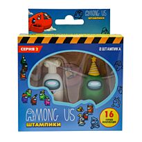 Among Us: Series 2. Набор штампиков 2шт. Повар и Праздник