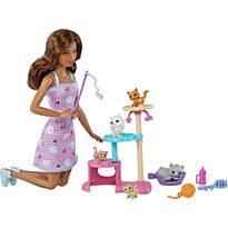 Barbie: Family. Игровой набор Барби с котятами