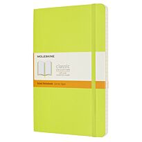 Блокнот Moleskine Classic, 13х21см, в линию, мягкая обложка, лимонно-зеленый, 192 листа