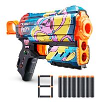 X-Shot: Skins. Бластер Flux Poppy Playtime - Kissy с 8 стрелами